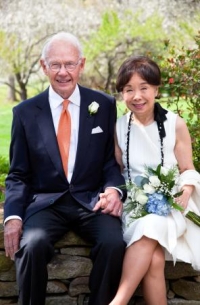 Sant and Matsui on their wedding day last April